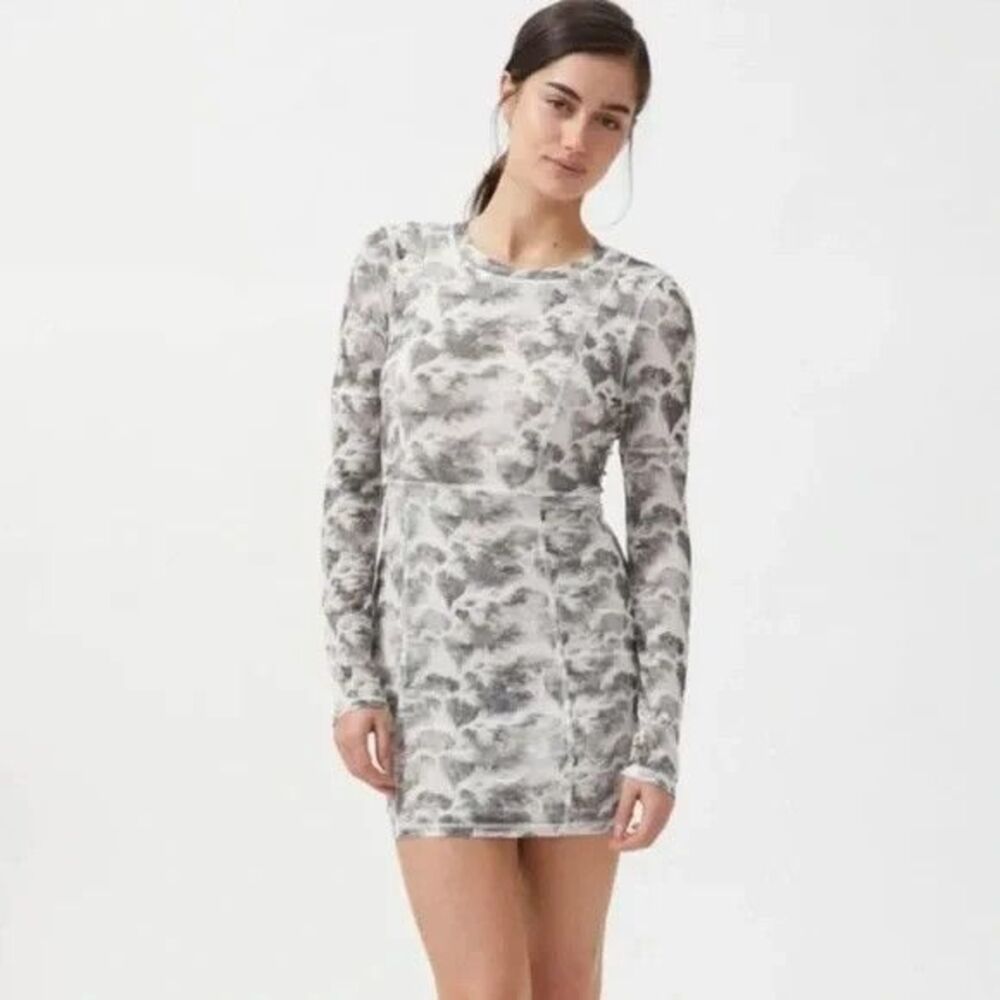Urban Outfitters Mesh Bodycon Dress Sz S Vtg Y2K 90s Style Whimsigoth Fairycore